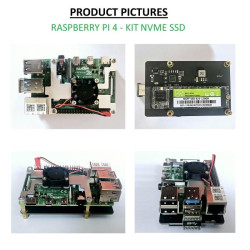KIT-2A(512)  Raspberry Pi 4 (4GB RAM) KIT NVME SSD 512GB - Complete SET SIAP PAKAI